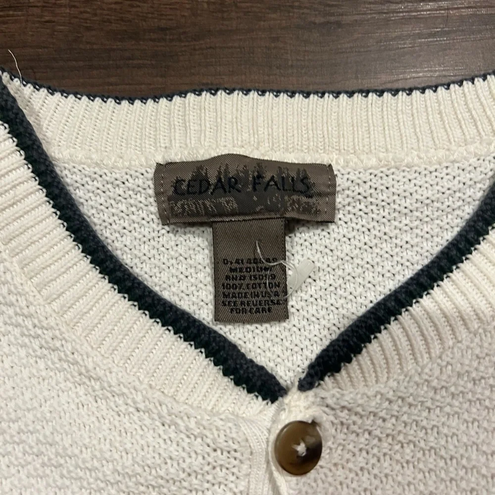 Vintage Cedar Falls Knit Sweater Labrador Duck Hunting Embroidery USA M - Picture 2 of 3